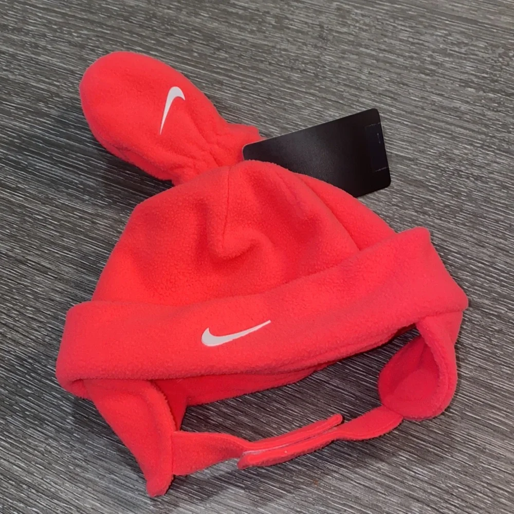 Nike Baby Hot Pink Toboggan & Glove Set